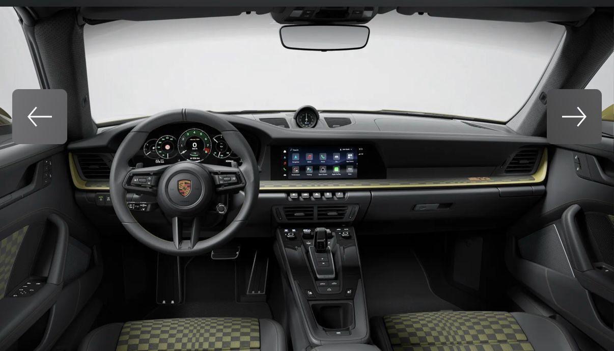 Porsche 911 Spirit 70 dashboard