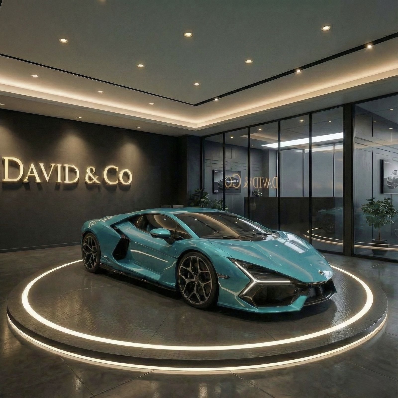 Lamborghini Revuelto 2024 Light Blue front view